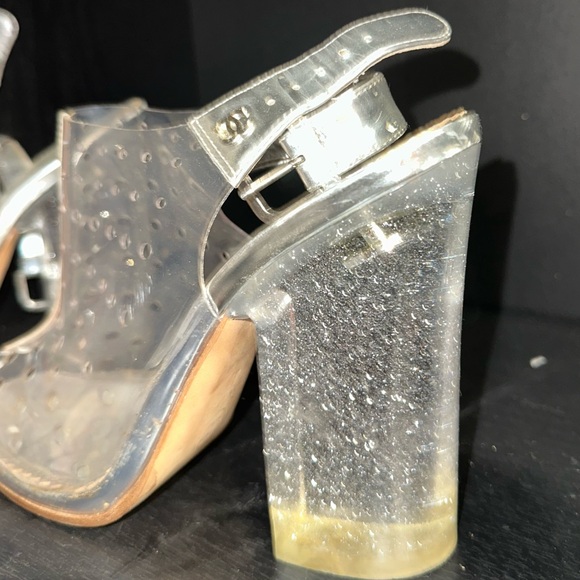 Vintage Translucent Chanel Heels - Picture 6 of 16